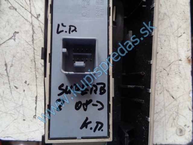 ľavý predný vypínač na okná na škodu superb II, 3T0867197